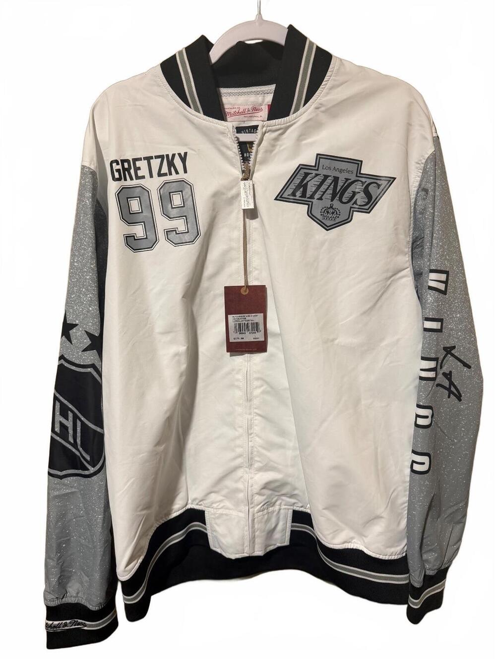 Mitchell & Ness NHL Player Warm Up Jacket Los Angeles Kings Gretzky 99 Large